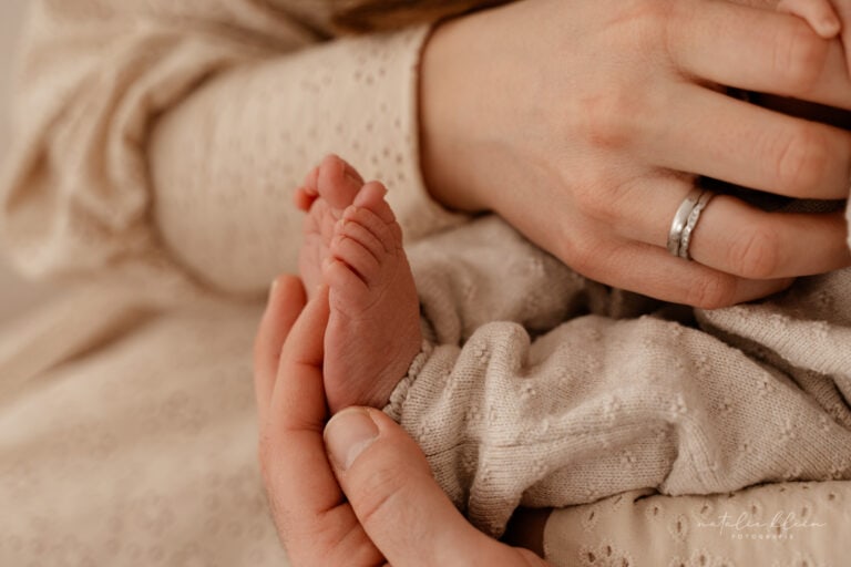 Babyfüße Newbornshooting