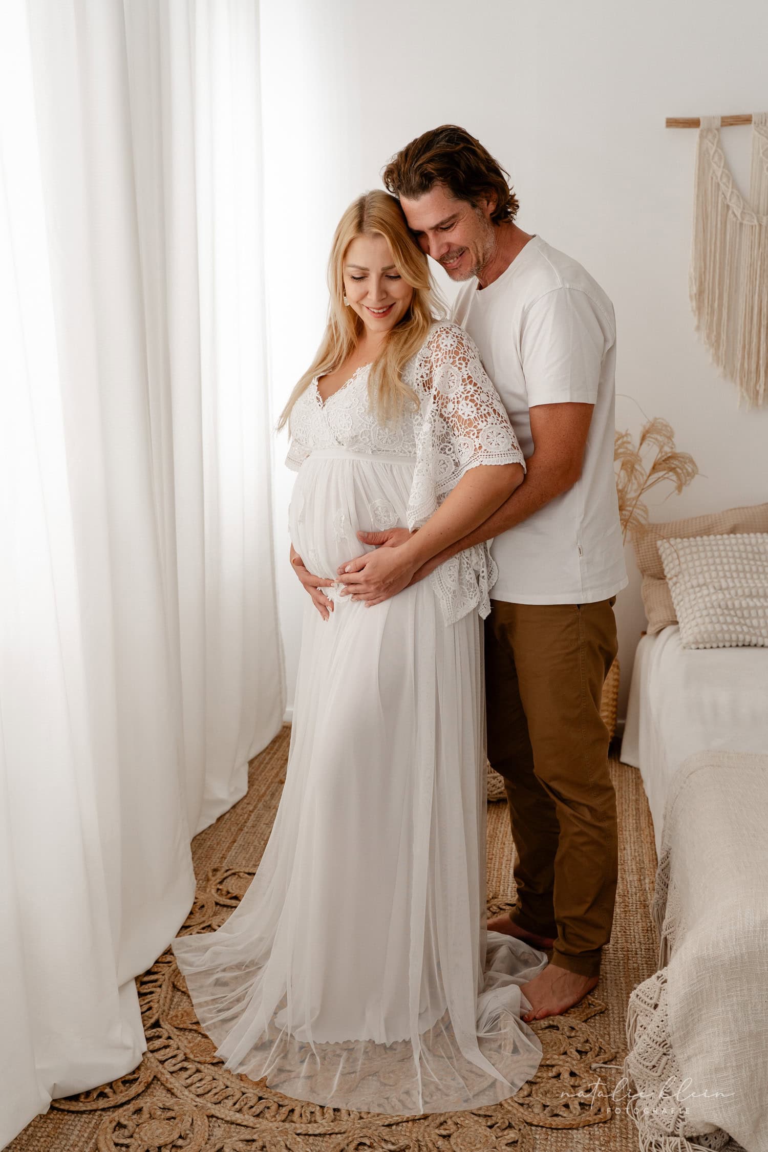 Babybauchshooting bei Heilbronn Boho Studio